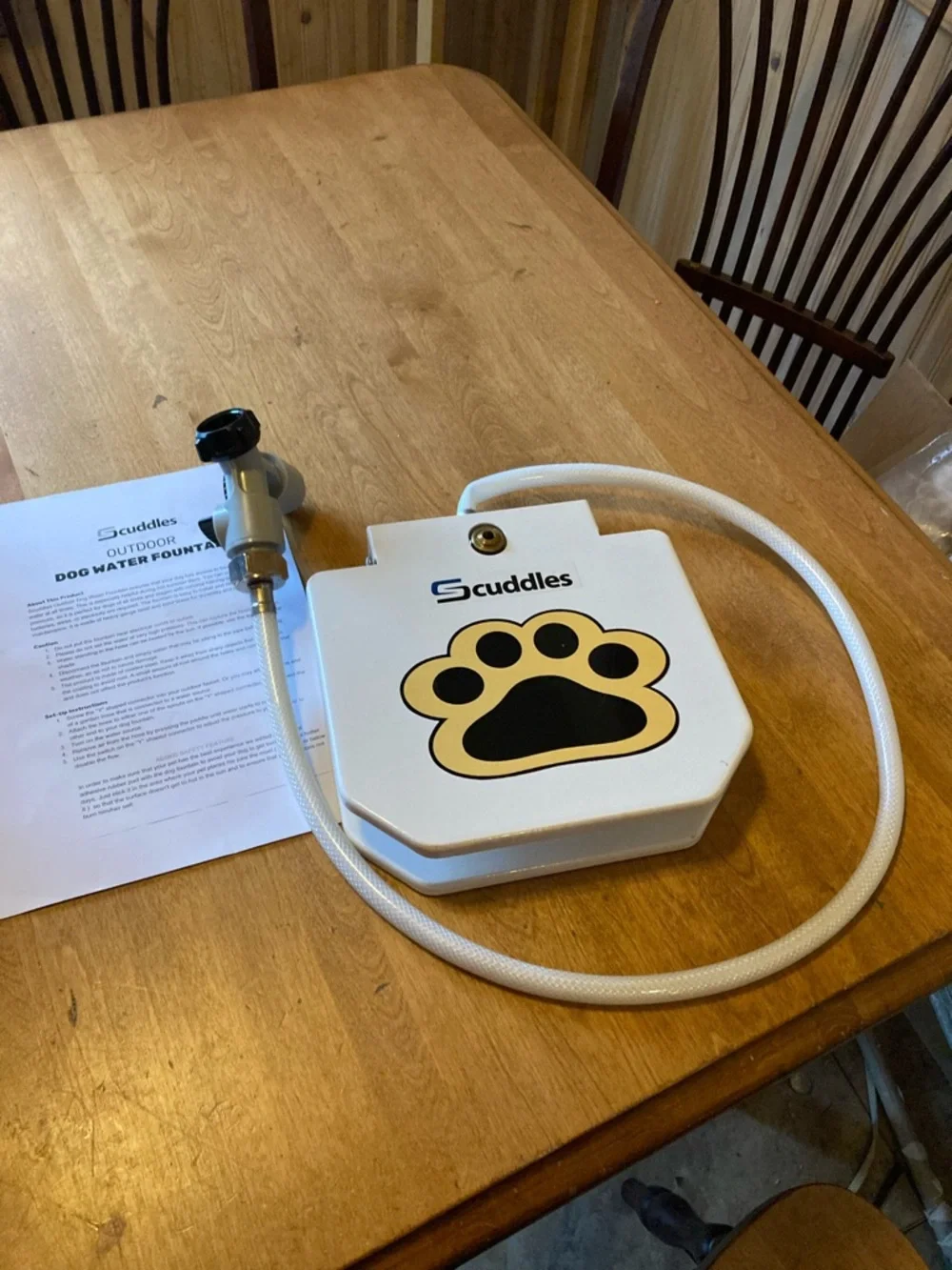 Scuddles dog fountain/water fountain